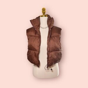 Amazon Women's Brown Puffer Vest